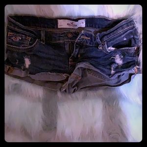 Hollister extra cheeky mini jean shorts